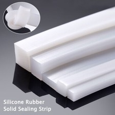 Silicone Rubber Solid Sealing Strip Square Bar Flat Waterproof Gasket High Temp