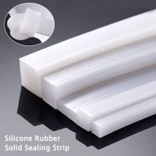 Silicone Rubber Solid Sealing Strip Square Bar Flat Waterproof Gasket High Temp