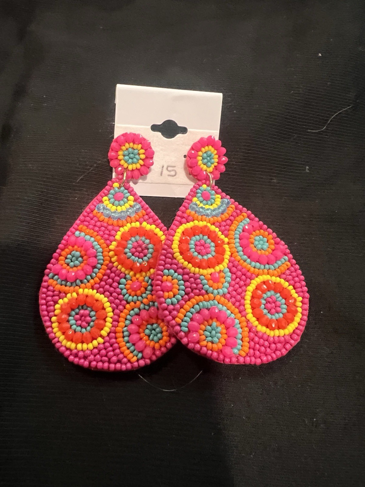 BZ design Assorted Statement, Beaded, Hoop, Dangl… - image 5