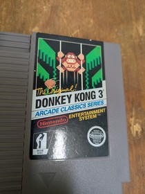 The Original Donkey Kong 3 Arcade Classic Series Game NES 5 Screws Nintendo