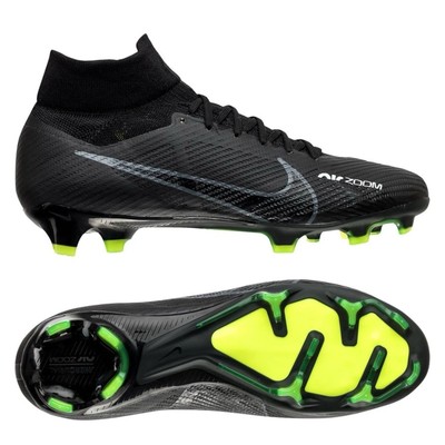 Nike Herren Schwarz & Weiß Mercurial Superfly Pro DF FG Fußballschuhe UK 8,5 NEU  
