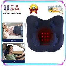 Electric Shiatsu Deep Kneading Pillow Neck Shoulder Massager W/ Soothing Heating