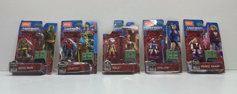 MEGA CONSTRUX 宇宙大师 MOTU Probuilders 可动人偶 5 件装 — 第 2/4 张图片