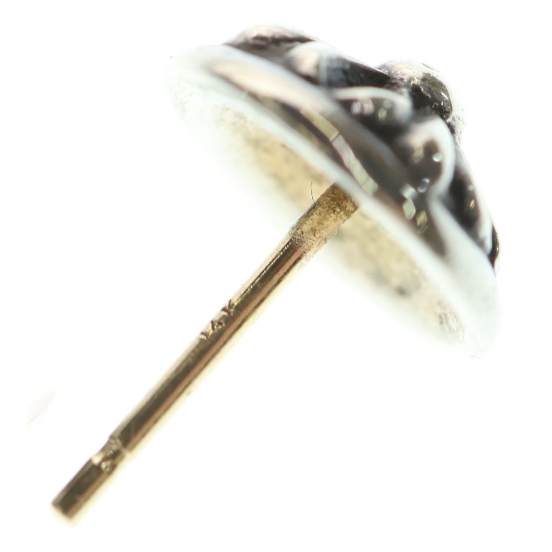 CHROME HEARTS STUD CRSBLL Cross Ball Earrings Silver BCA110 Used a90f4ce6d3baafc thumbnail 5