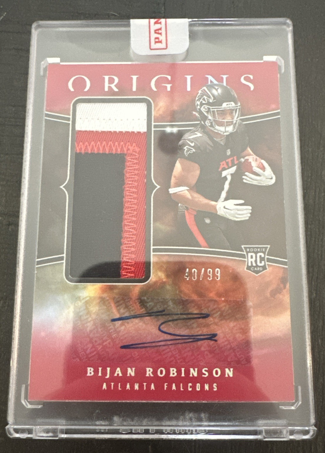 2023 Panini Origins - Rookie Jumbo Jersey Autographs Bijan Robinson #RJJA-BR /99