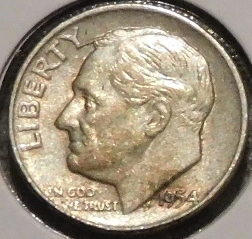 Silver Dime - Roosevelt - 1954-D [Set break]