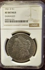 1921-P Morgan Silver Dollar XF Damaged Philadelphia Mint
