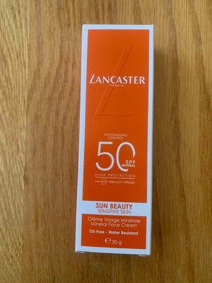 Neu & Originalverpackt LANCASTER Sun Beauty Mineral Gesichtscreme LSF 50 - Empfindliche Haut