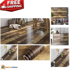 Eco-Friendly Peel and Stick Reclaimed Wood Wall and Floor Covering, 8.65 sq.ft