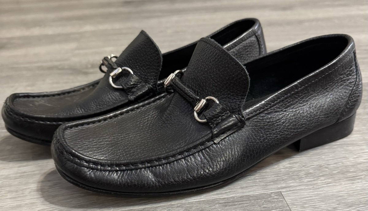 Sandro Moscoloni Malibu Leather Horsebit Loafers Pebbled  display picture 3