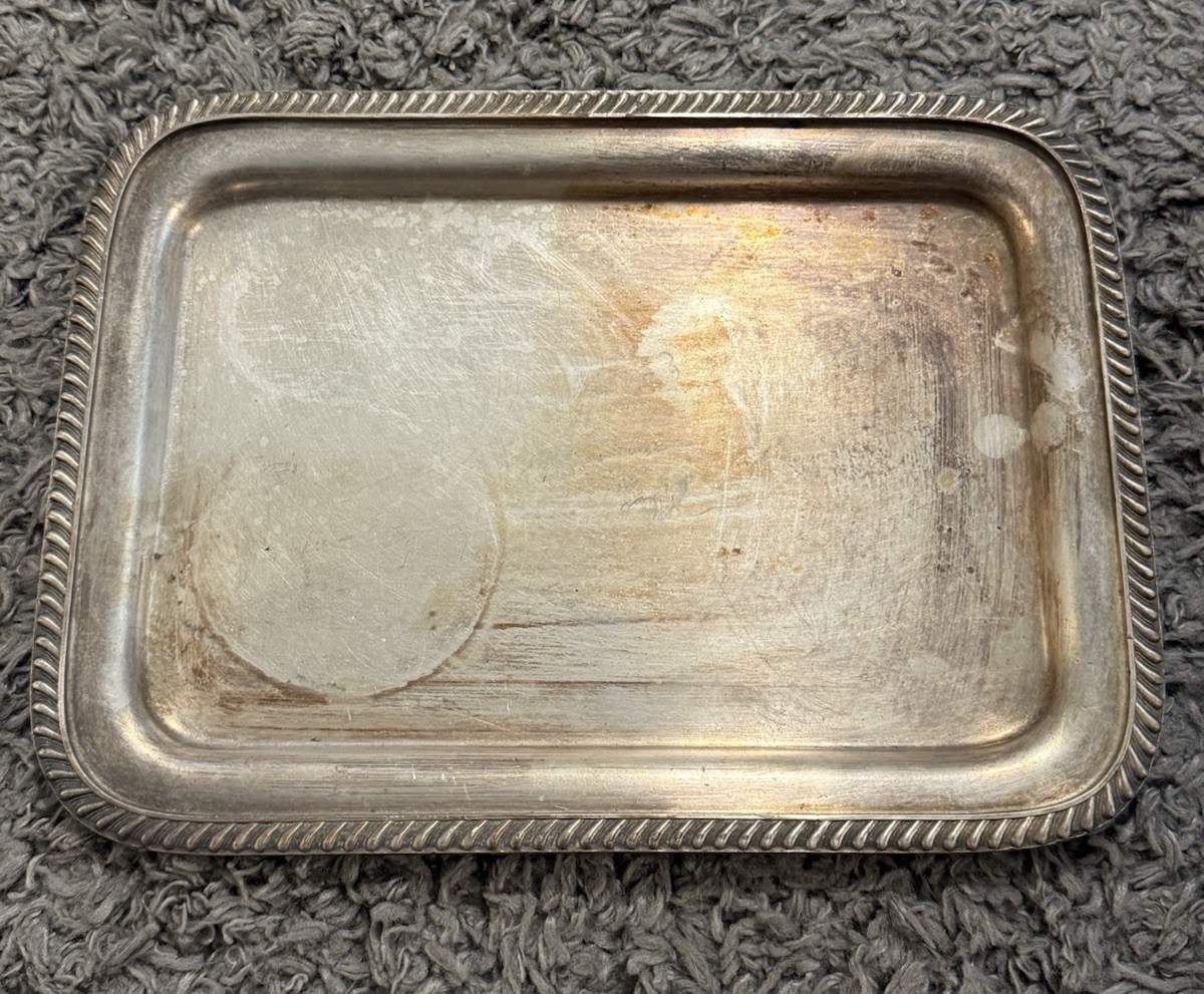 reed barton silver soldered 2900 Tray 12”x9” Vintage Antique | eBay