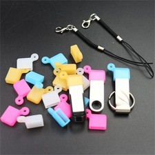 5pcs Silicone USB Flashs Drive Protective Cover with Lanyard  Strong Elasticity