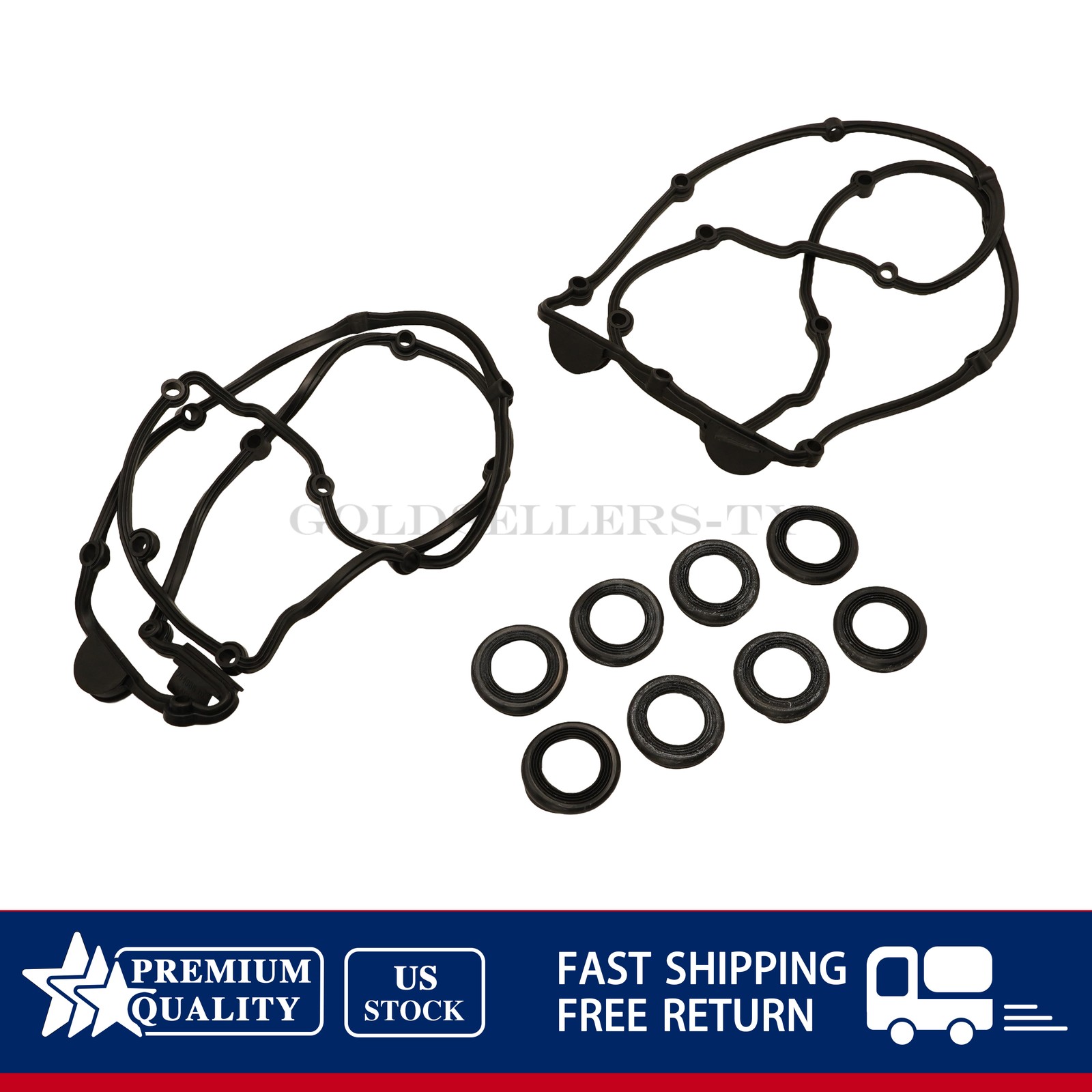 NEW Valve Cover Gasket Set 264986 264987 For Maserati Quattroporte GranTurismo