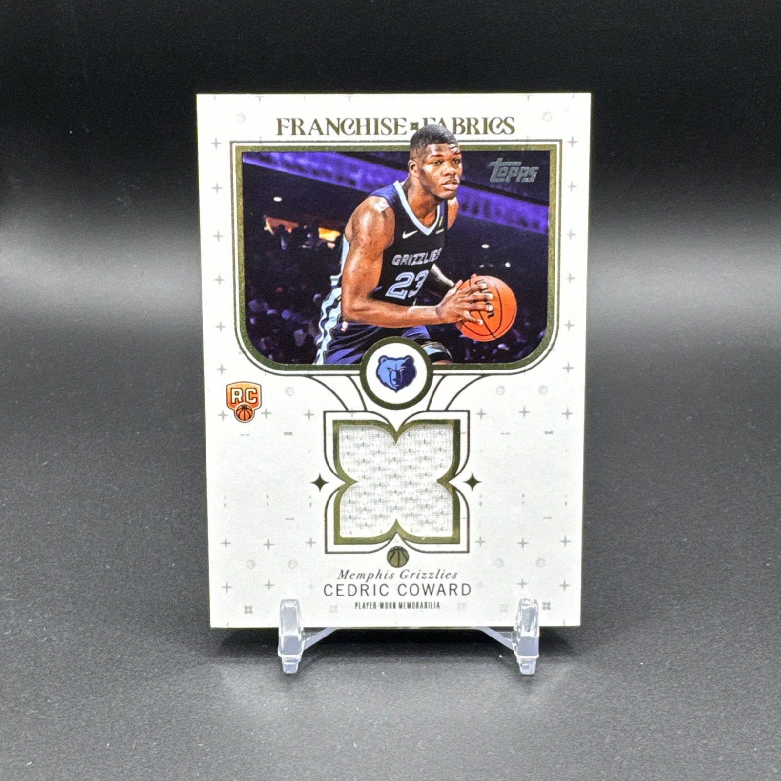 Cedric Coward Rookie Relic 2025-26 Topps #FF-CC Franchise Fabrics Relic Patch RC