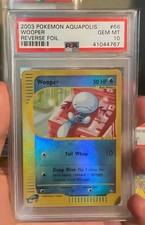 WOOPER 2003 Pokemon Aquapolis 66/147 Reverse Holo PSA 10 Gem Mint POP 4 on eBay