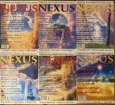 Nexus 2001, full yr 6 issues, alternative news magazine, gold war, breast cancer