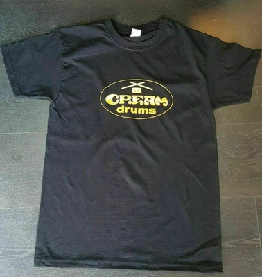 Fruit of the Loom T-Shirt Logo Cream Music Drums Schwarz Black S M L XL XXL - Bild 1 von 2