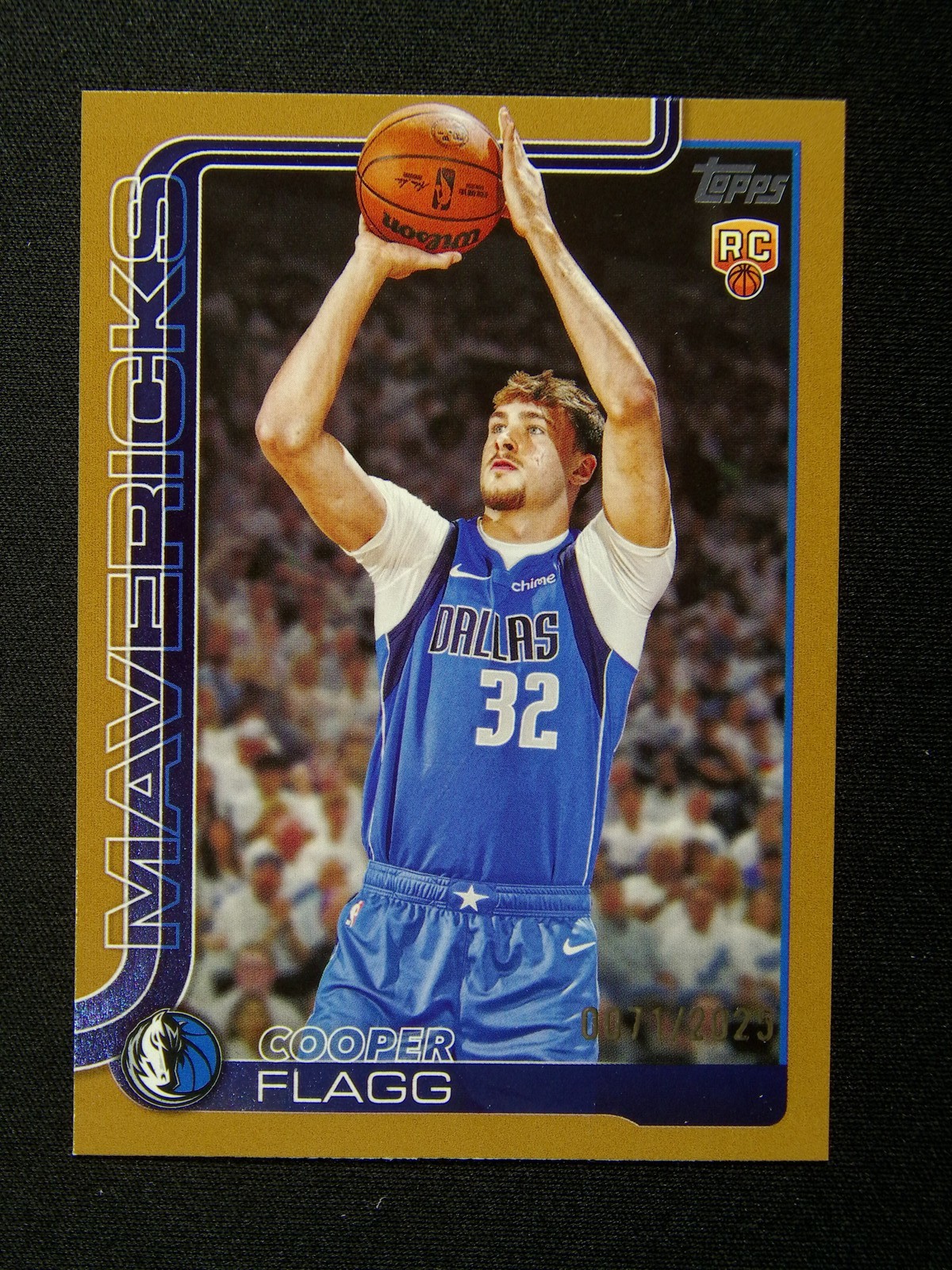 2025-26 Topps Flagship Cooper Flagg #201 Mavericks RC Rookie Gold /2025