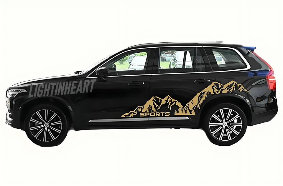 Fit For Volvo XC60 XC90 S60 XC40 Car Side Sticker Graphics Snow Mountain Decals - Изображение 3 из 4