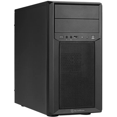 NEW SilverStone FARA 313 USB-C Micro Tower Case (Black) SST-FA313-B-C - image 1 of 4