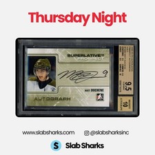 2009 IN THE GAME SUPERLATIVE #PA-MD MATT DUCHENE PROSPECT AUTOGRAPH GOLD /10