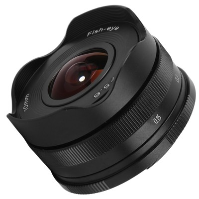 10mm F5.6 Wide Angle Fisheye Lens For Fuji XT4 XT3 XT30 XS10 XPRO2 FX Mount Fit