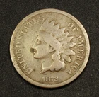 1872 Indian Head Cent Shallow "N" Semi-Key Date FS-901 Good Plus Free Shipping