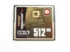 Lexar 80X Speed 512MB Professional CF Compact Flash Card - Tested