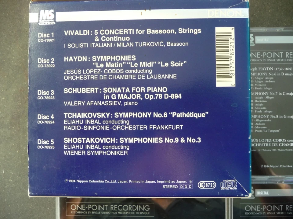 DENON One Point Recordings, Welcome to the Concert, limited Edition 5 CDs - Bild 3 von 3