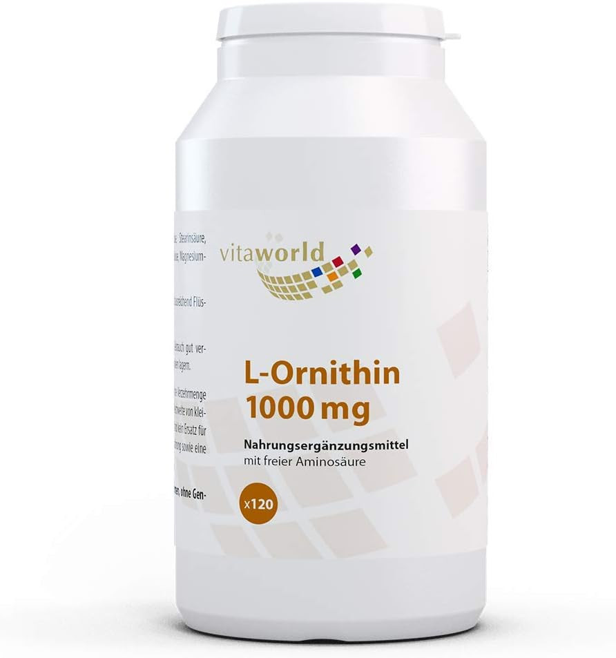 L-Ornitina 1000 MG Vegana: Benessere del Fegato e Sonno Profondo