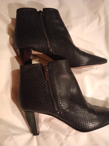 Jimmy Choo Leather Snake Boots Size 8 Black. 2.5 Inch Heels - Bild 10 von 12