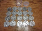 Roll of 20 walking liberty half dollars  Circulated lot # 3
