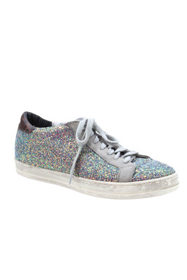 P448 Womens Sparkly Low Top Sneakers Multicolor Size 40 10
