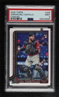 2025 Topps Series 1 Canvas 26/50 Adrian Del Castillo PSA 9 MINT Rookie RC w5p