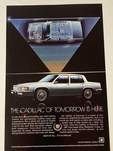 1985 Cadillac Sedan DeVille Print Ad