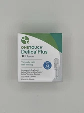 OneTouch Delica Plus Lancets Extra Fine 33 Gauge 100 Lancets Exp 10/31/2029