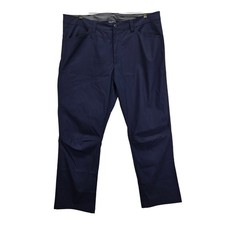 Eddie Bauer Mens Tech Pant Navy Blue Stretch Hiking Travel 38x30 Preppy Outdoors