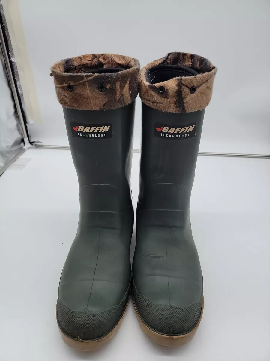 Baffin Trapper Insulated Rubber Boots Hunting Fishing Camo Forest Green  Size 11