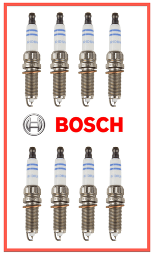 8 Spark Plugs OEM Fine Wire Double Iridium Bosch ZR6SII3320 for Benz 0041598103 - Picture 1 of 2
