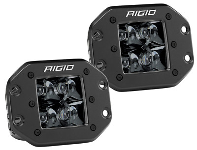 RIGID Midnight Edition D-Series Pro Flush Spot LED Licht Paar Blackout 212213BLK