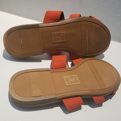 Naturalizer Sandals Size 7.5M Orange Straps #54 - Picture 6 of 7