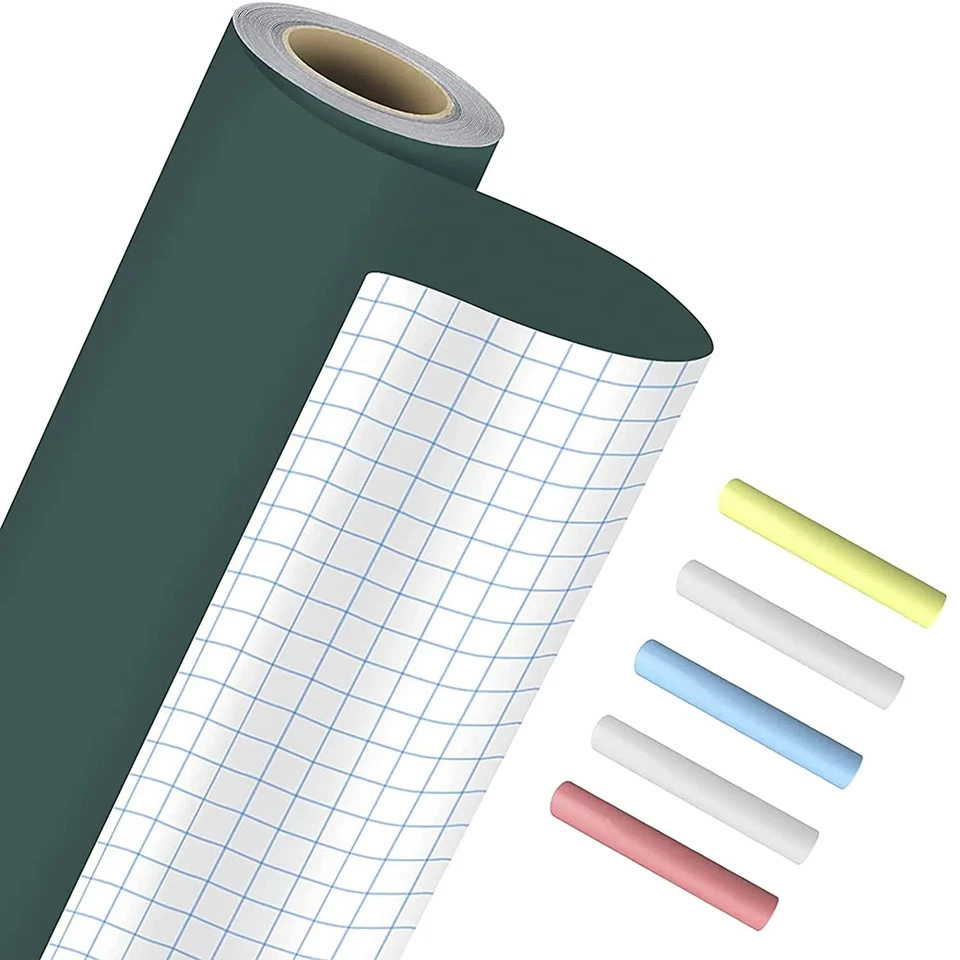 Green Chalkboard Sticker Roll 2m Message Board Wallpaper DIY Cafe Bar Wall Menu - Image 3 of 4