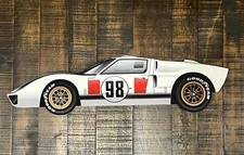WOW!!! 21 Inch 1966 Daytona Ford GT40 Ken Miles  Car  Die Cut  Lemans