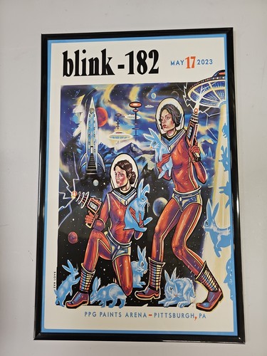 Blink 182 Pittsburgh Concert Poster - Framed