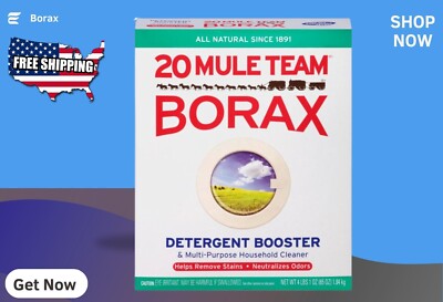20 Mule Team All-Natural Laundry Booster & Multi-Use Cleaner, 65 Oz