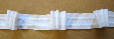 Gardinenband 3er Faltenband 26 mm Weiß 1:2,5 Rapport 18,0 cm