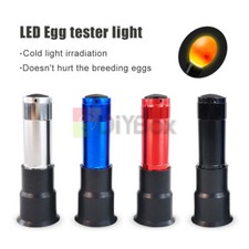 LED Egg Tester Cold Light Check Breeding Egg Detector Lamp Incubation Flashlight