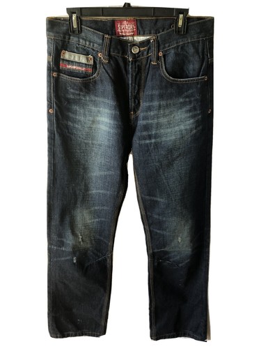 Superdry Jeans Jpn Mens 32x32 Dark Wash 