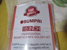 Sumpri 15 inch Magnetic Knife Strip Set of 2 Black