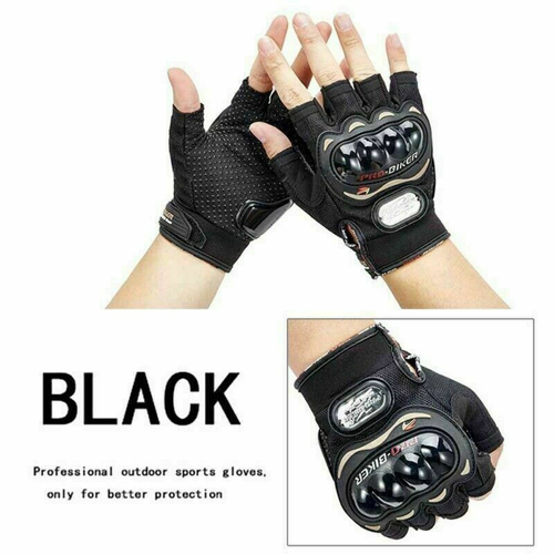 Men Women Half Finger Gloves Cycling Motorcycle Bicycle Racing Fingerless Gloves - Picture 5 of 13